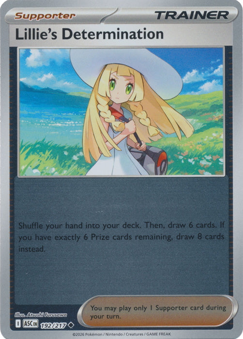 Ascended Heroes Lillie’s Determination #192/217 Reverse Holo